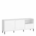 Furniture To Go Avenale 2 door 1 drawer white TV cabinet