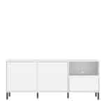 Furniture To Go Avenale 2 Door 1 Drawer White TV Cabinet The Home and Office Stores