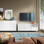 Furniture To Go Avenale 2 Door 1 Drawer White TV Cabinet The Home and Office Stores