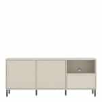 Furniture To Go Avenale 2 Door 1 Drawer Cashmere TV Cabinet The Home and Office Stores