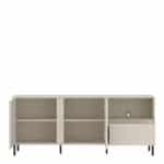 Furniture To Go Avenale 2 Door 1 Drawer Cashmere TV Cabinet The Home and Office Stores