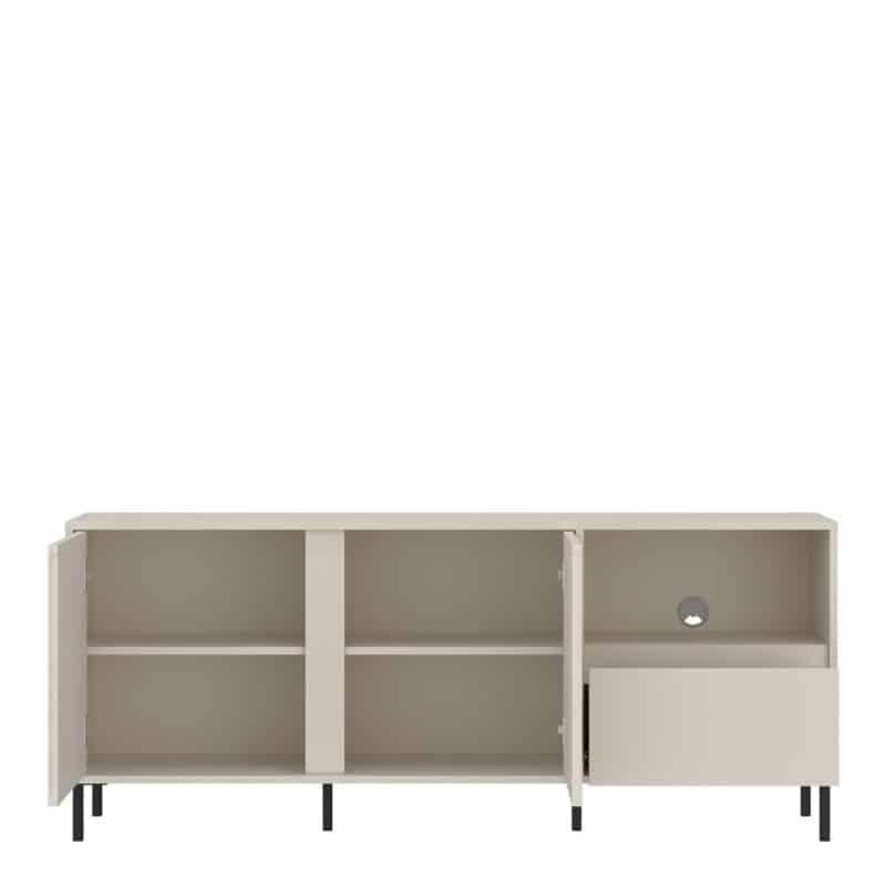 Furniture To Go Avenale 2 Door 1 Drawer Cashmere TV Cabinet The Home and Office Stores