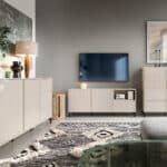 Furniture To Go Avenale 2 Door 1 Drawer Cashmere TV Cabinet The Home and Office Stores
