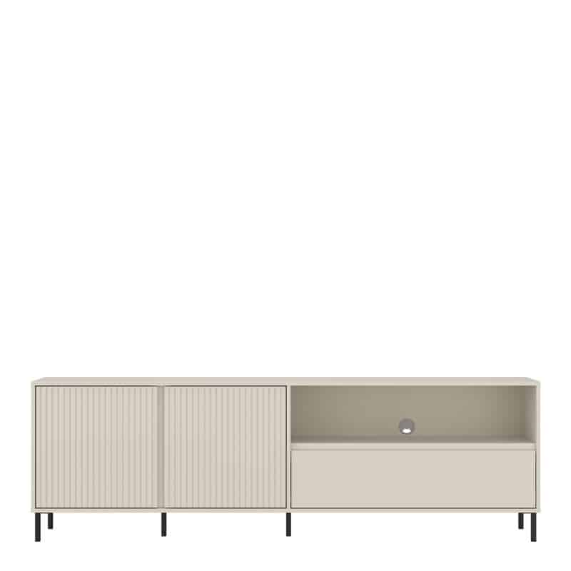 Furniture To Go Avenale 2 Door 1 Drawer Cashmere Wide TV Cabinet The Home and Office Stores