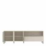 Furniture To Go Avenale 2 Door 1 Drawer Cashmere Wide TV Cabinet The Home and Office Stores