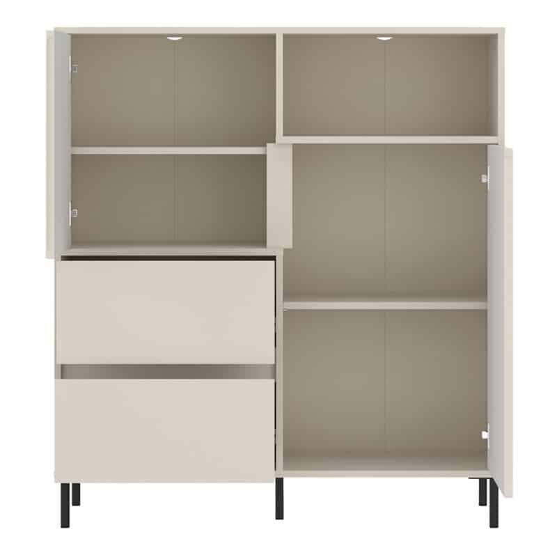 Furniture To Go Avenale 2 Door 2 Drawer Cashmere Sideboard The Home and Office Stores