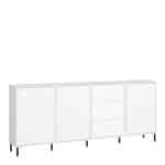 Furniture To Go Avenale 3 door 3 drawer white sideboard