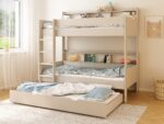 Kids Avenue Haven Storage Cashmere Bunk Bed 2 with Trundle Drawer The Home and Office Stores