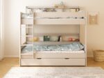 Kids Avenue Haven Storage Cashmere Bunk Bed 2 with Trundle Drawer The Home and Office Stores