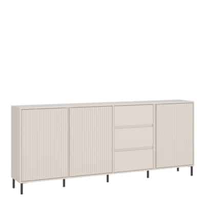 Furniture To Go Avenale 3 door 3 drawer cashmere sideboard