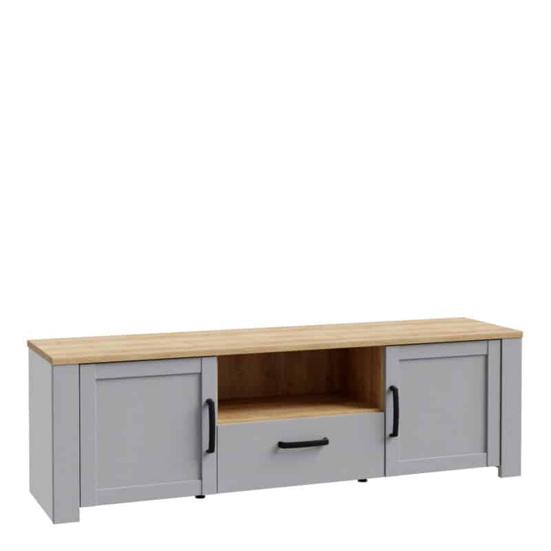 Furniture To Go Bohol 2 door 1 drawer grey tv cabinet