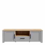 Furniture To Go Bohol 2 Door 1 Drawer Grey TV Cabinet The Home and Office Stores