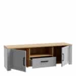Furniture To Go Bohol 2 Door 1 Drawer Grey TV Cabinet The Home and Office Stores