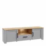 Furniture To Go Bohol 2 door 1 drawer grey tv Cabinet with led lighting