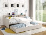 Kids Avenue Haven Storage Cashmere Day Bed 2 with Trundle Drawer The Home and Office Stores
