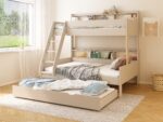 Kids Avenue Haven Storage Cashmere Family Bunk Bed 2 with Trundle Drawer The Home and Office Stores
