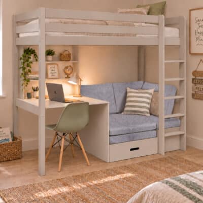 Kids Avenue Hit 1 cashmere high sleeper bed