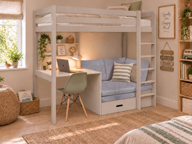 Kids Avenue Hit 1 cashmere high sleeper bed