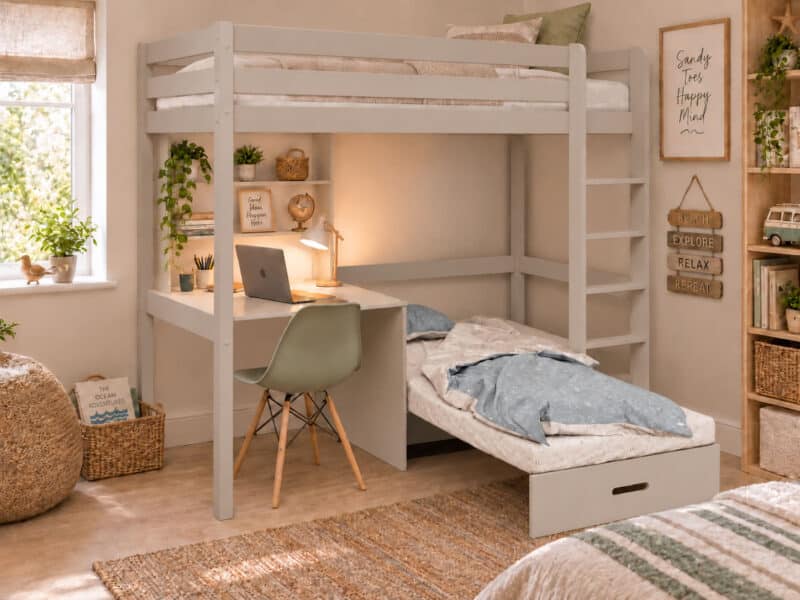 Kids Avenue Hit 1 Cashmere High Sleeper Bed The Home and Office Stores