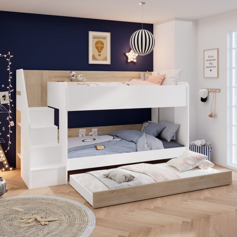 Parisot Andrea Bunk Bed with trundle drawer
