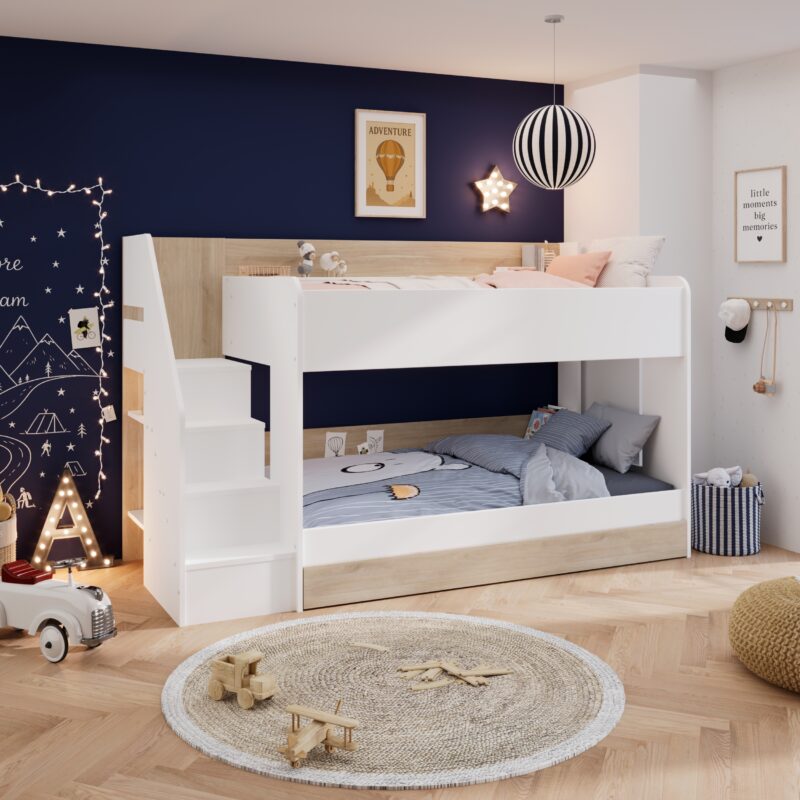 Parisot Andrea Bunk Bed with trundle drawer