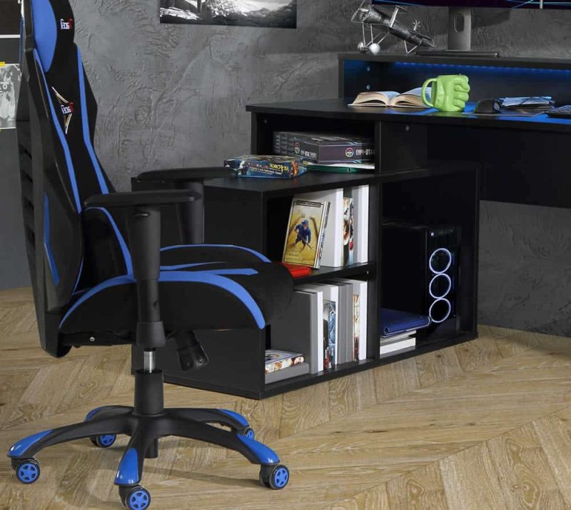 Flair Furnishings Power W Gaming Desk