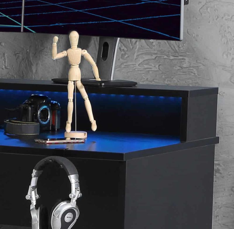 Flair Furnishings Power W Gaming Desk
