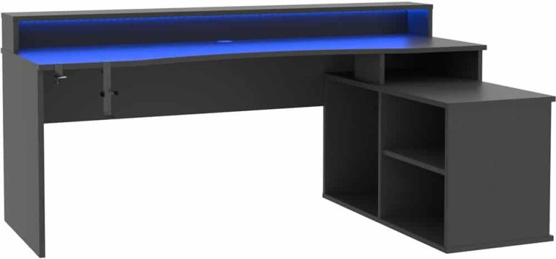 Flair Furnishings Power W Gaming Desk
