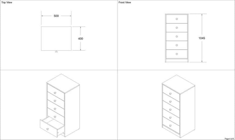 Flair Furnishings Wizard Chest of Drawers