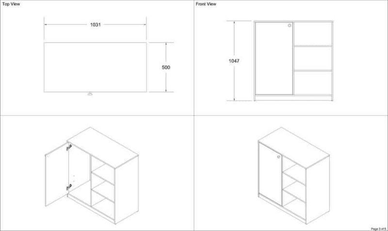 Flair Furnishings Wizard Cupboard and bookcase