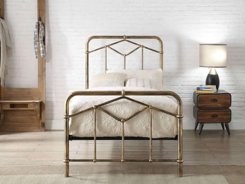 Flintshire Furniture Axton Antique Bronze Metal Bed