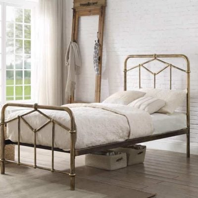 Flintshire Furniture Axton Antique Bronze Metal Bed