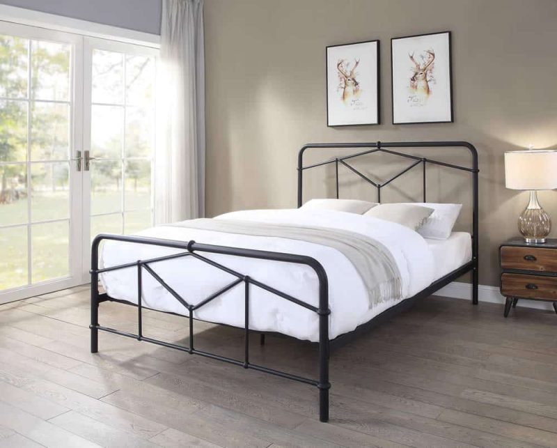 Flintshire Furniture Axton Black Metal Bed