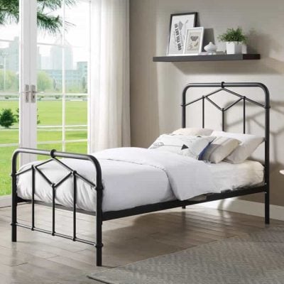 Flintshire Furniture Axton Black Metal Bed