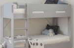 Flintshire Furniture Billie Grey Bunk Bed with Trundle Bed Drawer
