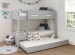 Flintshire Furniture Billie Grey Bunk Bed with Trundle Bed Drawer
