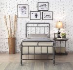 Flintshire Furniture Cilcain Black Silver Metal Bed Frame