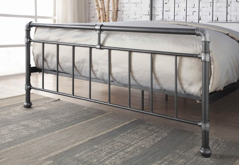 Flintshire Furniture Cilcain Black Silver Metal Bed Frame