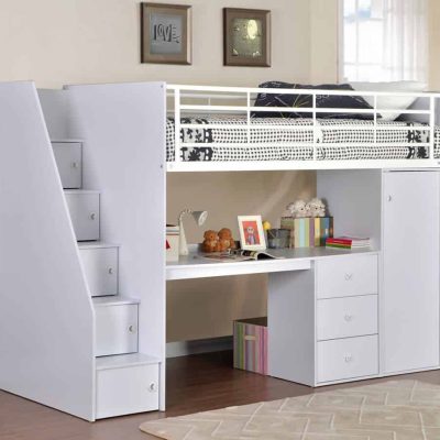 Flintshire Furniture Dakota High Sleeper Bed with Storage Staircase