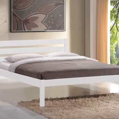 Flintshire Furniture Eco White Double Bed Frame