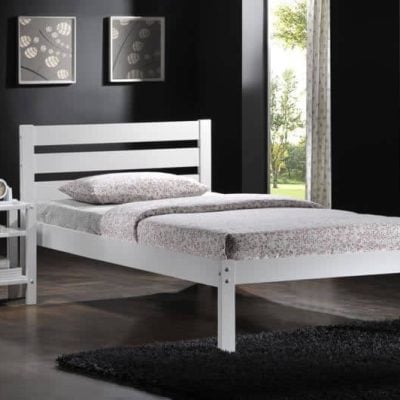 Flintshire Furniture Eco White Single Bed Frame