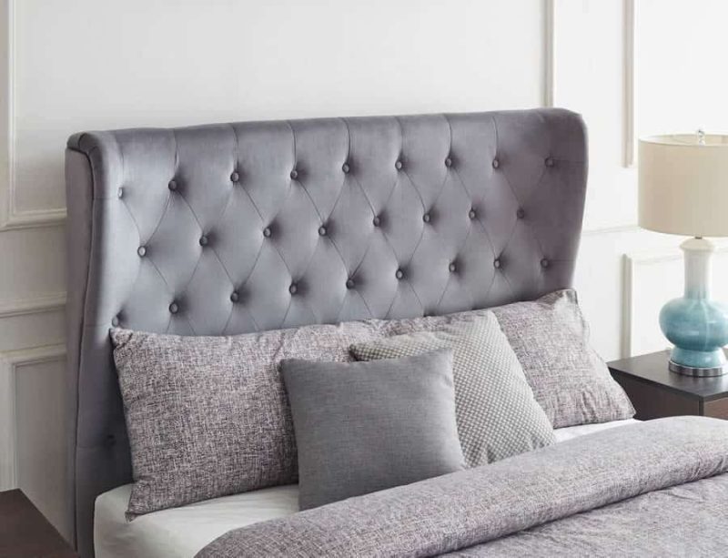 Flintshire Furniture Holway Grey Fabric Ottoman Storage Bed
