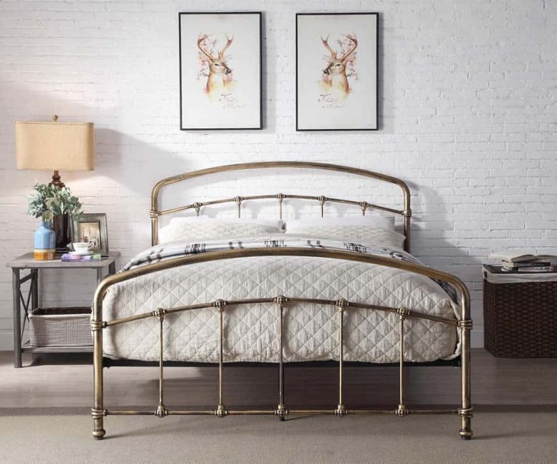 Flintshire Furniture Mostyn Antique Bronze Metal Bed