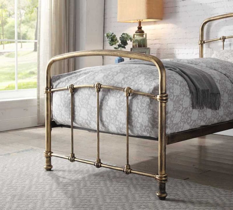 Flintshire Furniture Mostyn Antique Bronze Metal Bed