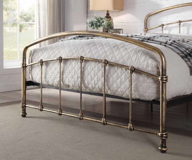 Flintshire Furniture Mostyn Antique Bronze Metal Bed
