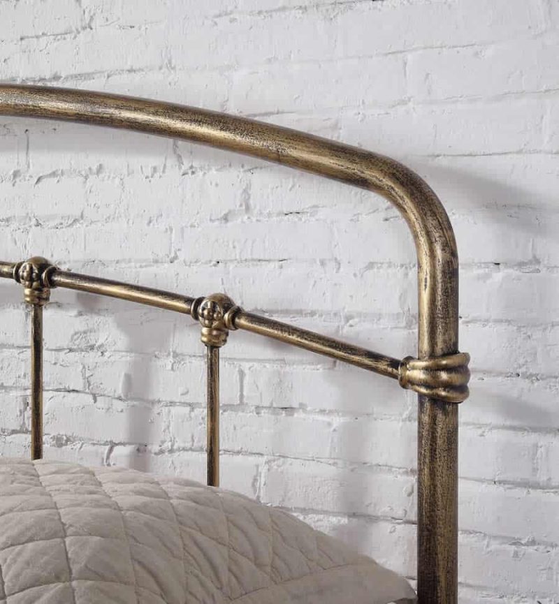 Flintshire Furniture Mostyn Antique Bronze Metal Bed