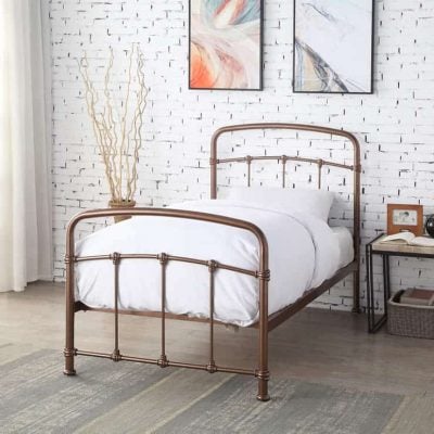 Flintshire Furniture Mostyn Shining Rose Metal Bed Frame