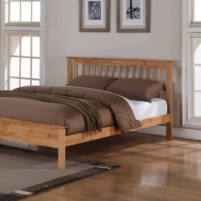 Flintshire Furniture Pentre Hardwood Oak Bed Frame