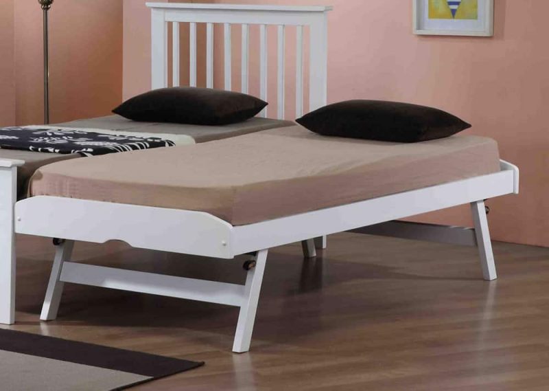 Flintshire Furniture Pentre Hardwood White Guest Bed