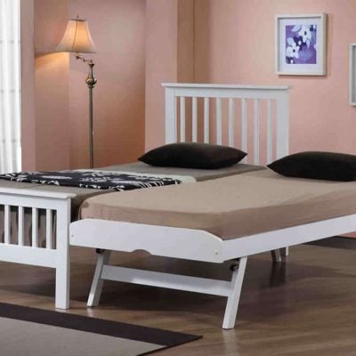 Flintshire Furniture Pentre Hardwood White Guest Bed